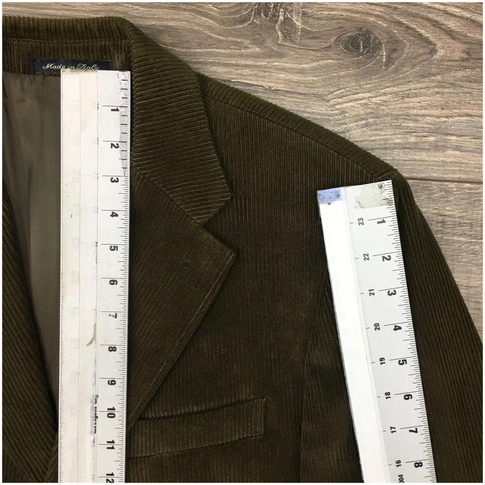 FACONNABLE Mens  Corduroy Blazer Sport Coat Casual Jacket Size‎ 42L Classic Suit